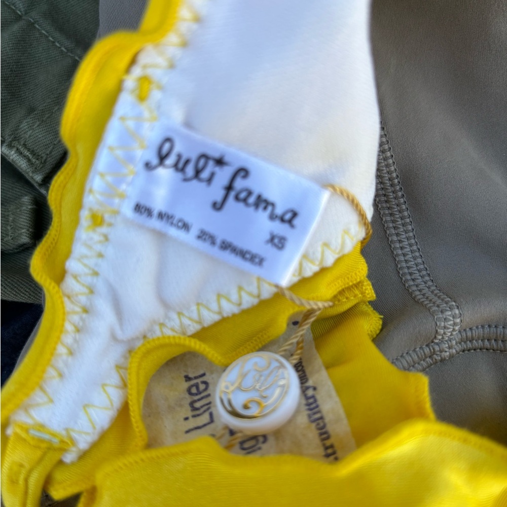Luli Fama Yellow String Bikini Bottom NWT - Picture 3 of 8